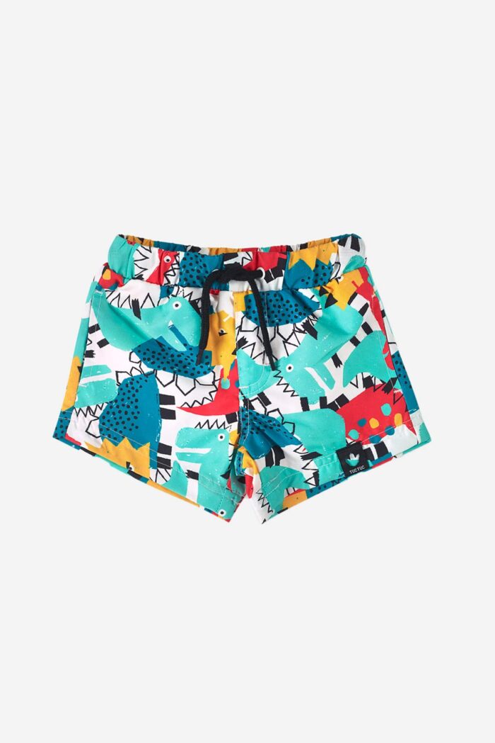 SWIMSUIT WITH DINOSAUR PATTERN - Moracles